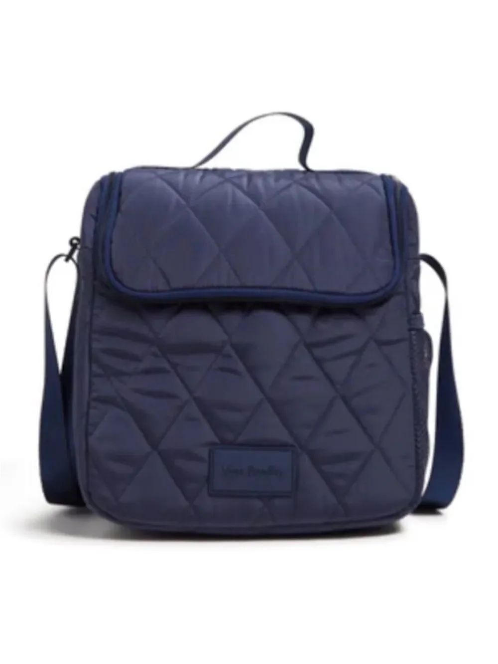 Vera Bradley Ultralight Scroll Navy Quilted Crossbody Lunch Bag